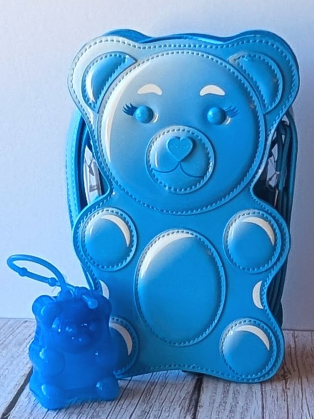 💙 Betsey Johnson Blue Gummy Bear Kitsch Crossbody Bag/Purse NWT
